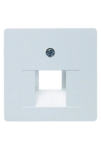 BERKER Zentralplatte für RJ45 1fach polarweiß