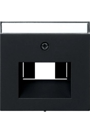 GIRA Abdeckung RJ45 Dosen 1 und 2fach + BSF System 55 schwarz matt
