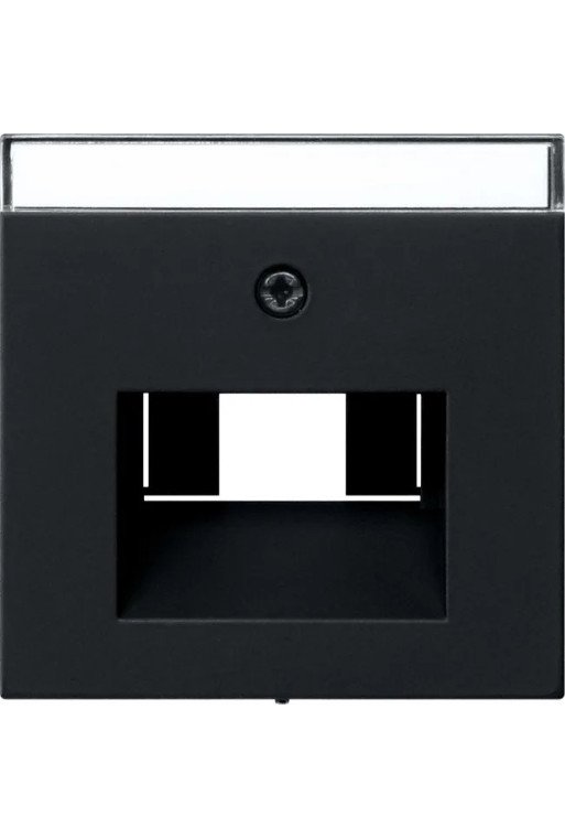GIRA Abdeckung RJ45 Dosen 1 und 2fach + BSF System 55 schwarz matt