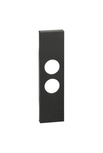 BTICINO LivingNow 1-modulige Abdeckung für Einsä tze TV-SAT und Lichtsignal Farbe Black