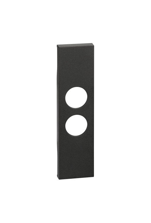 BTICINO LivingNow 1-modulige Abdeckung für Einsä tze TV-SAT und Lichtsignal Farbe Black
