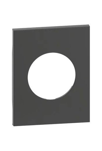 BTICINO LivingNow 3-modulige Abdeckung für Schut zkontakt-Steckdose in der Farbe Black