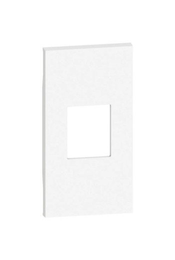 BTICINO LivingNow Abdeckung 2-modulig für Glasfa ser-Steckdose in der Farbe White
