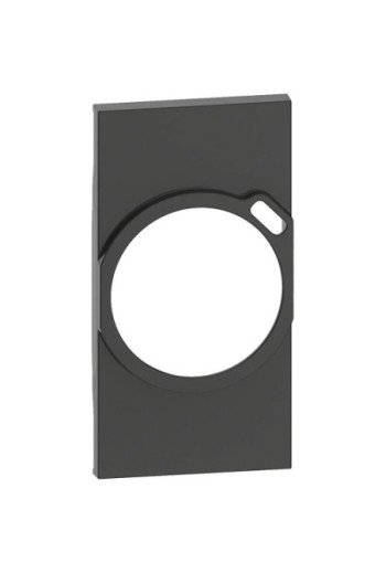 BTICINO LivingNow Abdeckung für französische Ste ckdose mit USB-C in der Farbe Black