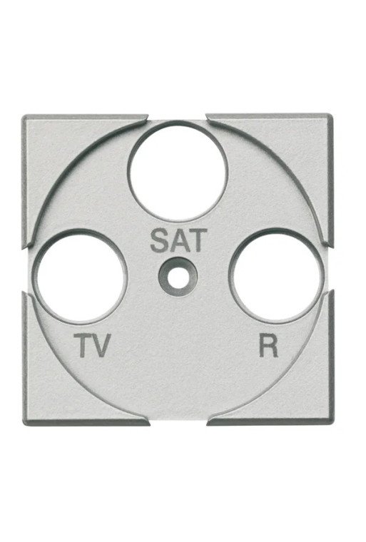 BTICINO Zentralplatte TV/Fm/SAT Alu