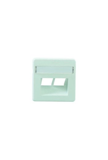 RUTENBECK Zentralstück für Datendose 2fach 50x50mm polarweiss