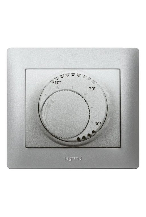 LEGRAND Einsatz Raumthermostat Standard Galea Fa rbe: Soft Aluminium