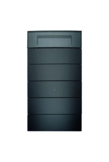 BERKER KNX B.IQ Tastsensor 5fach mit RTR/Display Glas schwarz