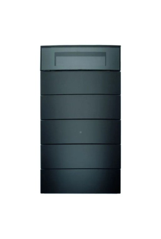 BERKER KNX B.IQ Tastsensor 5fach mit RTR/Display Glas schwarz