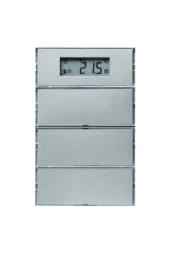 BERKER KNX K.5 Tastsensor 3fach mit RTR und Display Edelstahl lackiert