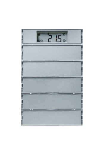 BERKER KNX K.5 Tastsensor 5fach mit RTR und Display Edelstahl lackiert