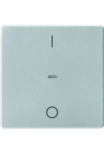 BERKER KNX Q.x Abdeckung für Tastsensor Modul mit I/O Symbol 1fach alu samt