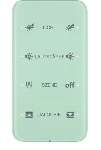 BERKER KNX R.1 Touch Sensor 4fach Komfort Glas polarweiß konfiguriert