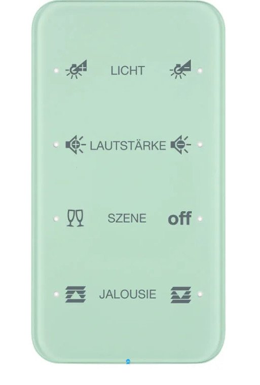 BERKER KNX R.1 Touch Sensor 4fach Komfort Glas polarweiß konfiguriert