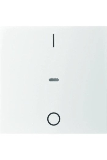 BERKER KNX S.1 Abdeckung für Tastsensor Modul mit I/O Symbol 1fach polarweiß gl.