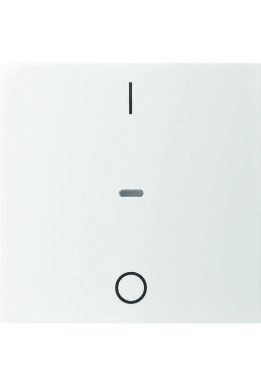BERKER KNX S.1 Abdeckung für Tastsensor Modul mit I/O Symbol 1fach polarweiß gl.
