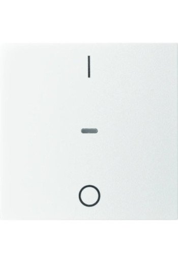 BERKER KNX S.1 Abdeckung für Tastsensor Modul mit I/O Symbol 1fach polarweiß m.