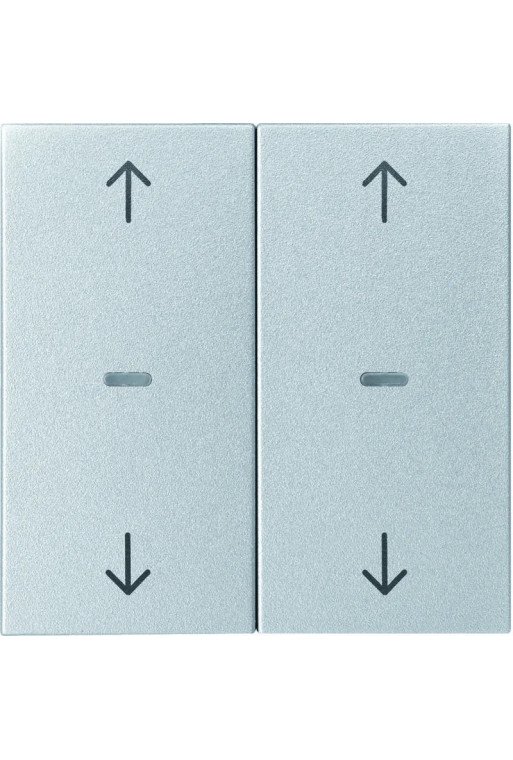 BERKER KNX S.1 Abdeckung für Tastsensor Modul mit Pfeile 2fach alu matt
