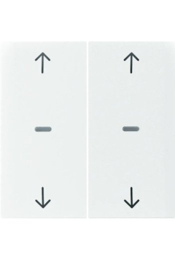 BERKER KNX S.1 Abdeckung für Tastsensor Modul mit Pfeile 2fach polarweiß glänz.