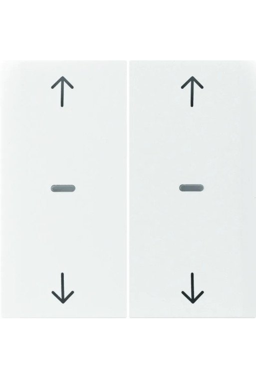 BERKER KNX S.1 Abdeckung für Tastsensor Modul mit Pfeile 2fach polarweiß glänz.