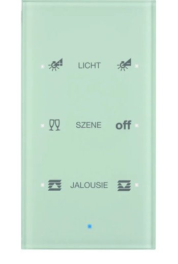 BERKER KNX TS Sensor 3fach Komfort konfiguriert Glas polarweiß