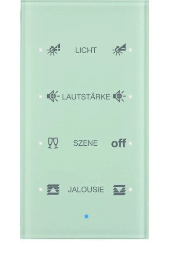 BERKER KNX TS Sensor 4fach Komfort konfiguriert Glas polarweiß