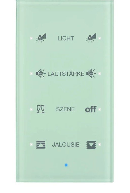 BERKER KNX TS Sensor 4fach Komfort konfiguriert Glas polarweiß