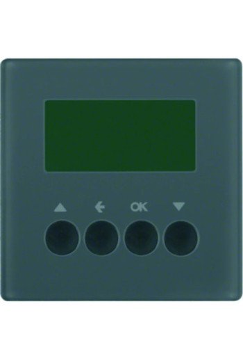 BERKER KNX-RF Q.x Jalousie-Schaltuhr anthrazit samt
