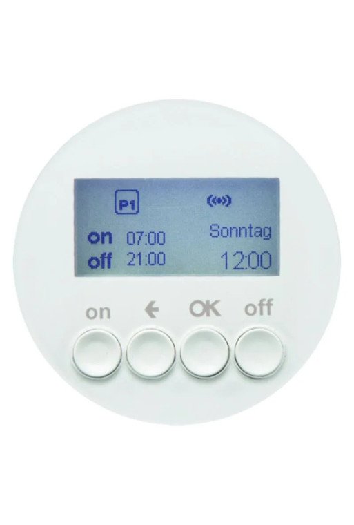BERKER KNX-RF R.x Zeitschaltuhr polarweiß glänzend