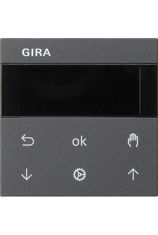 GIRA S3000 Jal.- + Schaltuhr Display System 5 5 Anthrazit