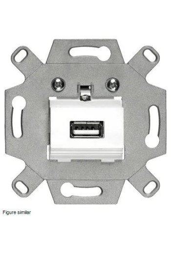 SIEMENS USB-Anschlussdose Schraubklemmen weiß DELTA i-system