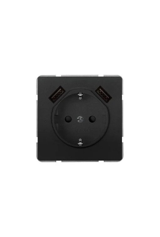 SIEMENS DELTA style SCHUKO-Steckdose mit doppelt em USB-Ladegerät