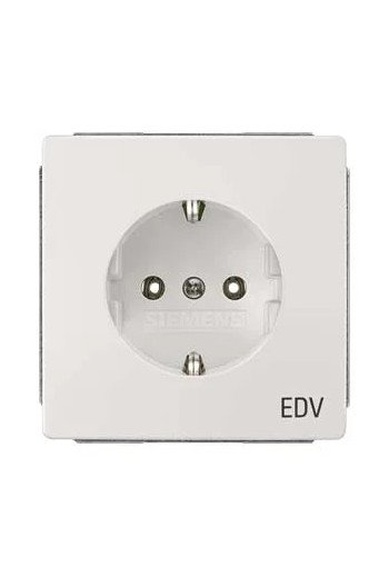 SIEMENS DELTA style Steckdose mit Bedruckung EDV 