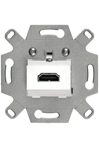 SIEMENS HDMI-Anschlussdose Schraubklemmen grau DELTA i-system