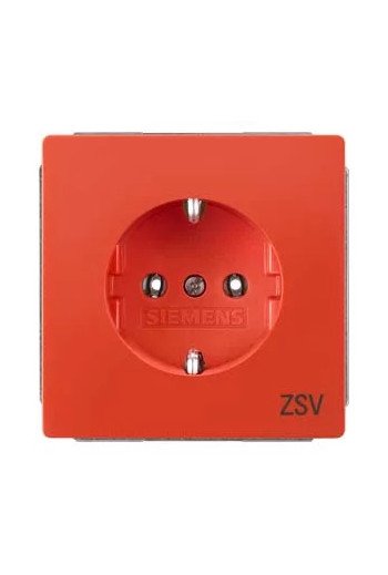 SIEMENS Schuko-Steckdose mit Aufdruck ZSV DELTA style