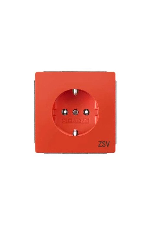SIEMENS Schuko-Steckdose mit Aufdruck ZSV DELTA style