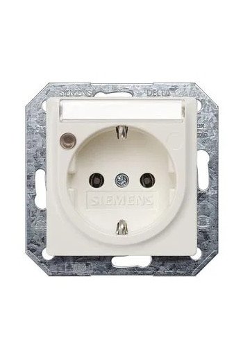 SIEMENS Schuko-Steckdose mit Betriebsanzeige und BSF