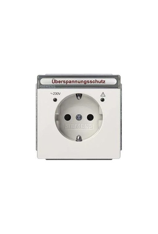 SIEMENS Schuko-Steckdose mit erh.BS.und BSF und ÜSP-Schutz