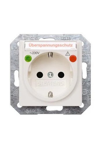 SIEMENS Schuko-Steckdose mit erh.BS.und BSF und ÜSP-Schutz