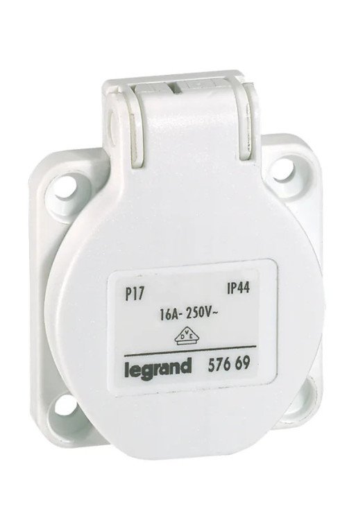 LEGRAND Einbau-Schutzkontaktsteckdose 16A Weiss