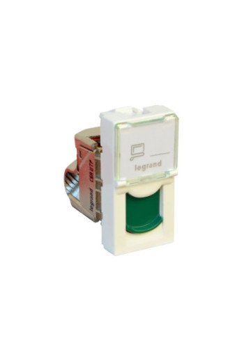 LEGRAND Mosaic 1-fach RJ45 Kat 6A UTP