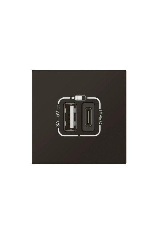 LEGRAND Mosaic 2-fach USB-Ladesteckdosen 1xTyp C und 1xTyp A