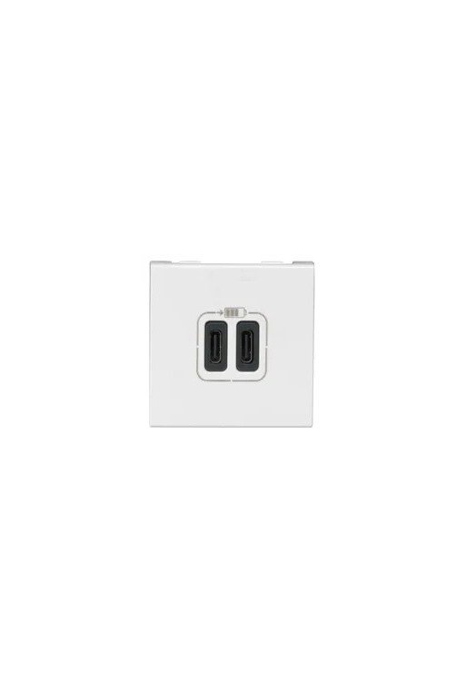 LEGRAND Mosaic 2xusb-C 2-modulig 3A Farbe: Ultra weiß