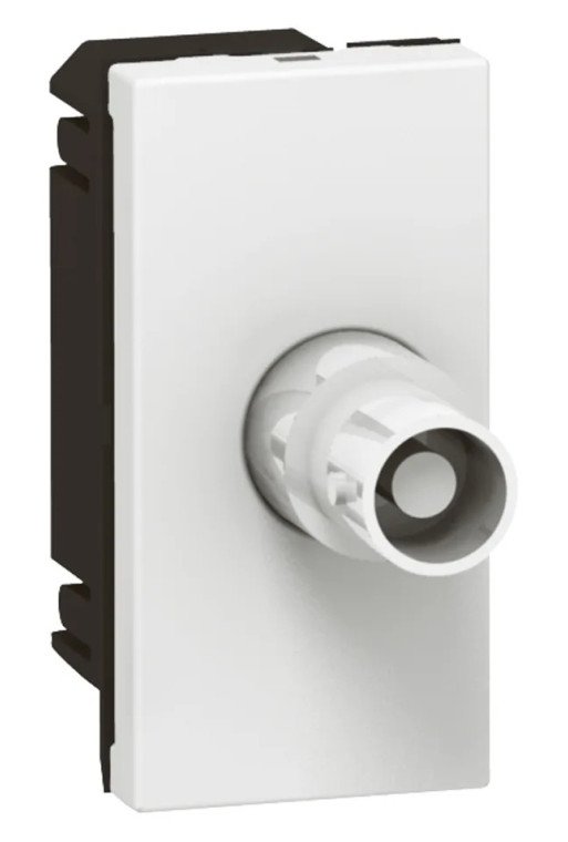 LEGRAND Mosaic BNC Anschlussdose 1-modulig 75-Oh m Farbe: Ultraweiß