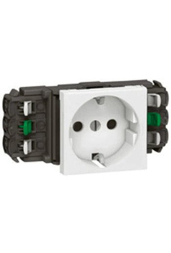LEGRAND Mosaic Steckdose 1-fach DLP + EBS Farbe: Ultraweiß