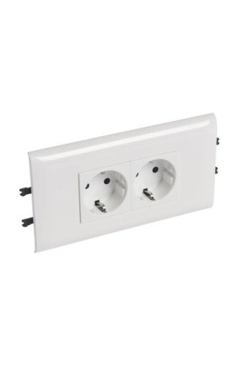 LEGRAND Mosaic Steckdose SDO 2f DLP 85mm SL ws