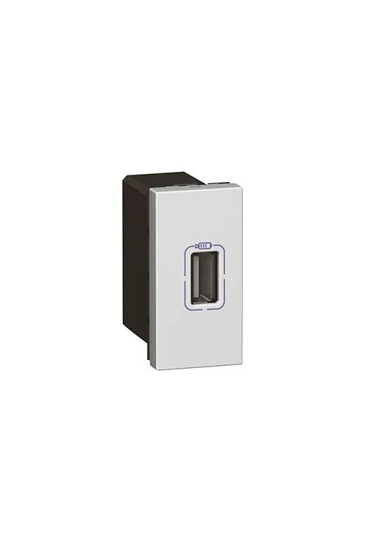 LEGRAND Mosaic USB-Lademodul 1-fach Farbe: Alumi nium