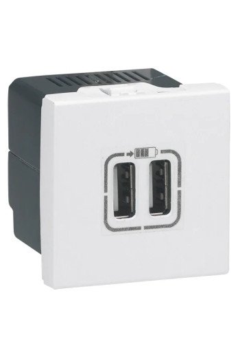 LEGRAND Mosaic USB-Lademodul 2-fach Farbe: Ultra weiß