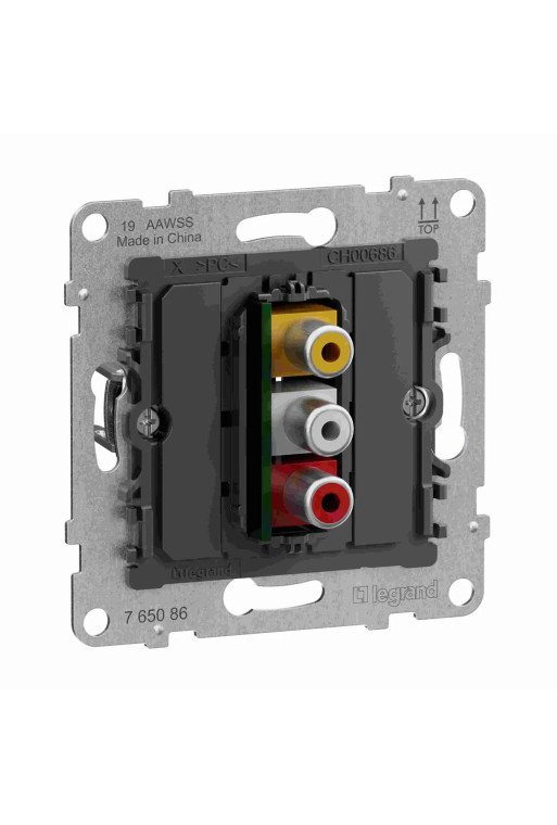 LEGRAND SEANO Einsatz RCA Cinch-Anschlussdose