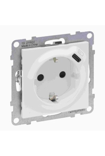 LEGRAND SEANO Schuko-Steckdose + USB-C mit Steck klemmen